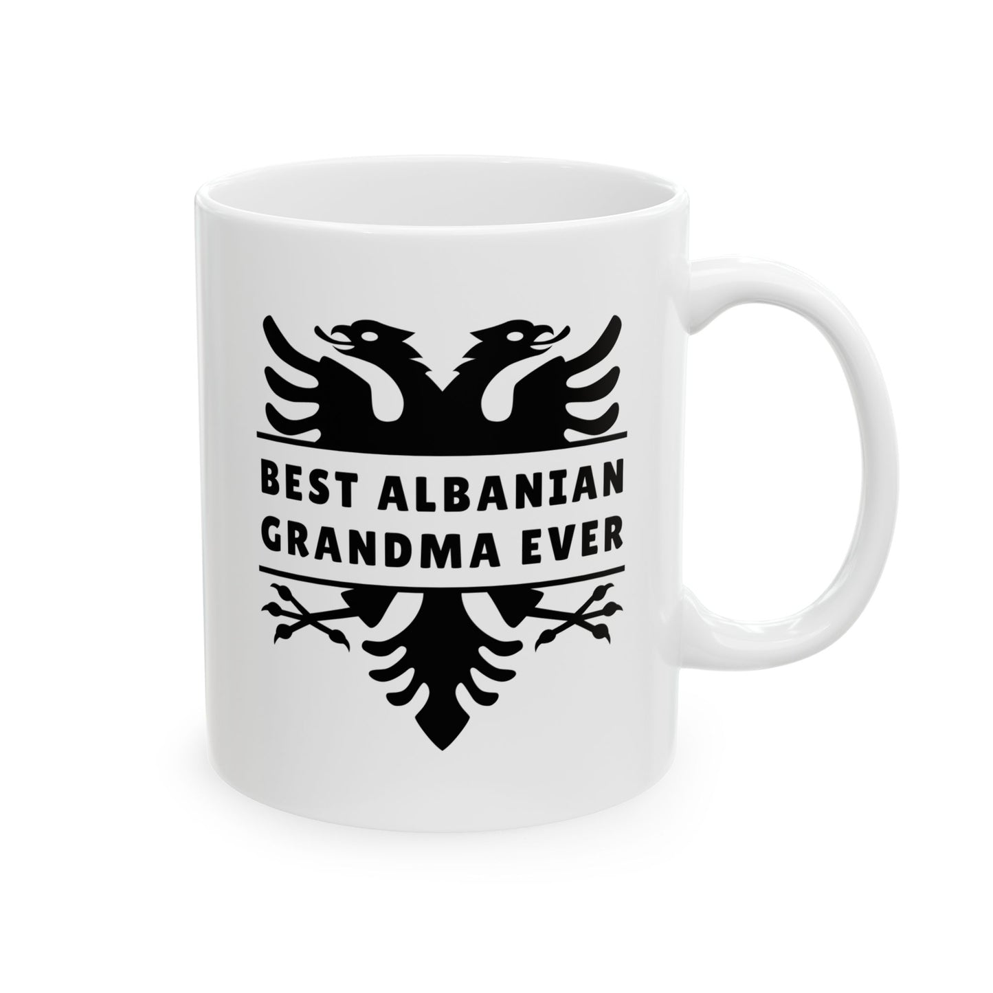Best Albanian Grandma Ever – 11 oz White Ceramic Mug Heartfelt Gift | Cultural Pride | Perfect for Coffee, Tea & Tradition