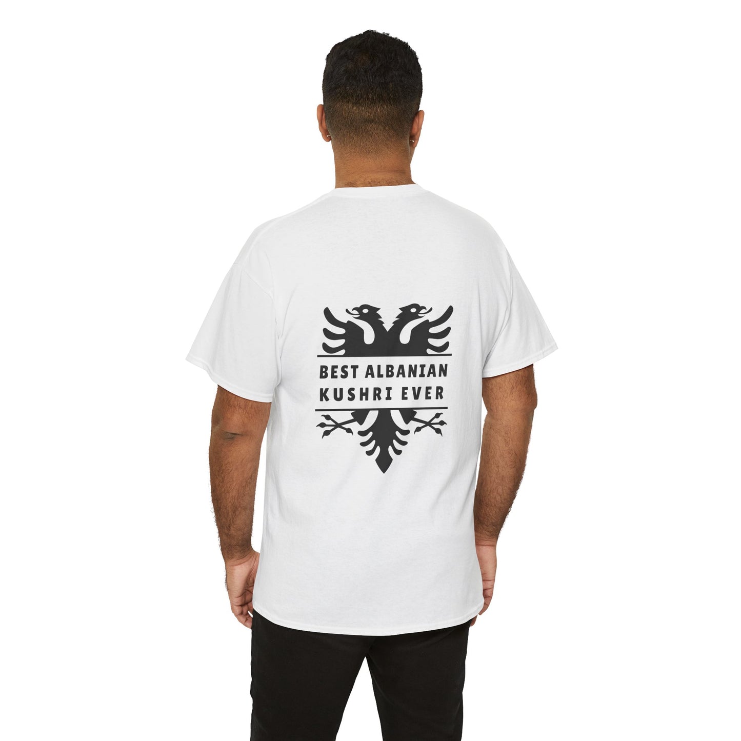 Best Albanian Kushri Ever – Heavy Cotton T-Shirt Cousin Connection | Heritage Pride | Fun Family Gift for Albanian Cousins