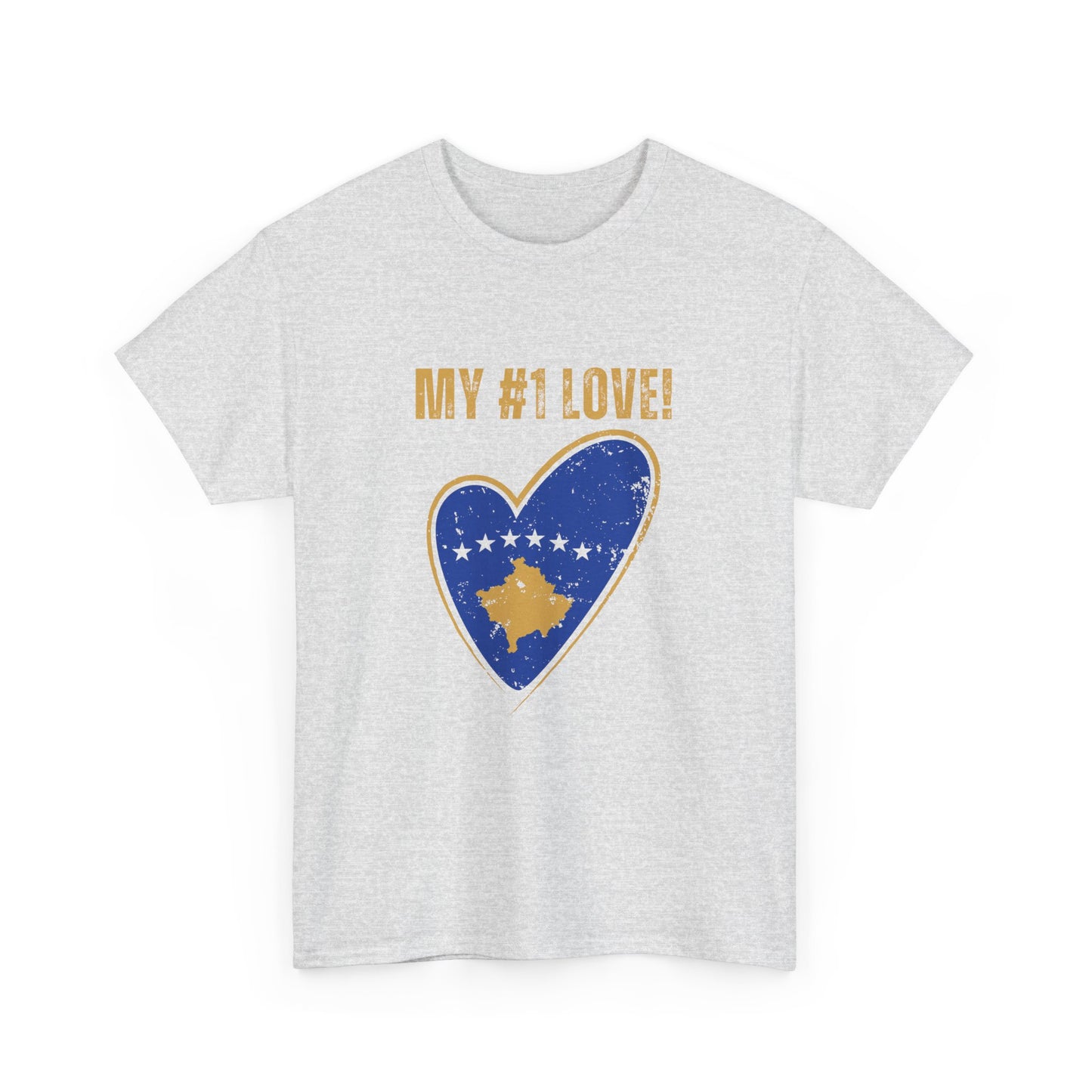 My #1 Love Kosovo Map Heart T-Shirt – Show Your Kosovar & Albanian Pride