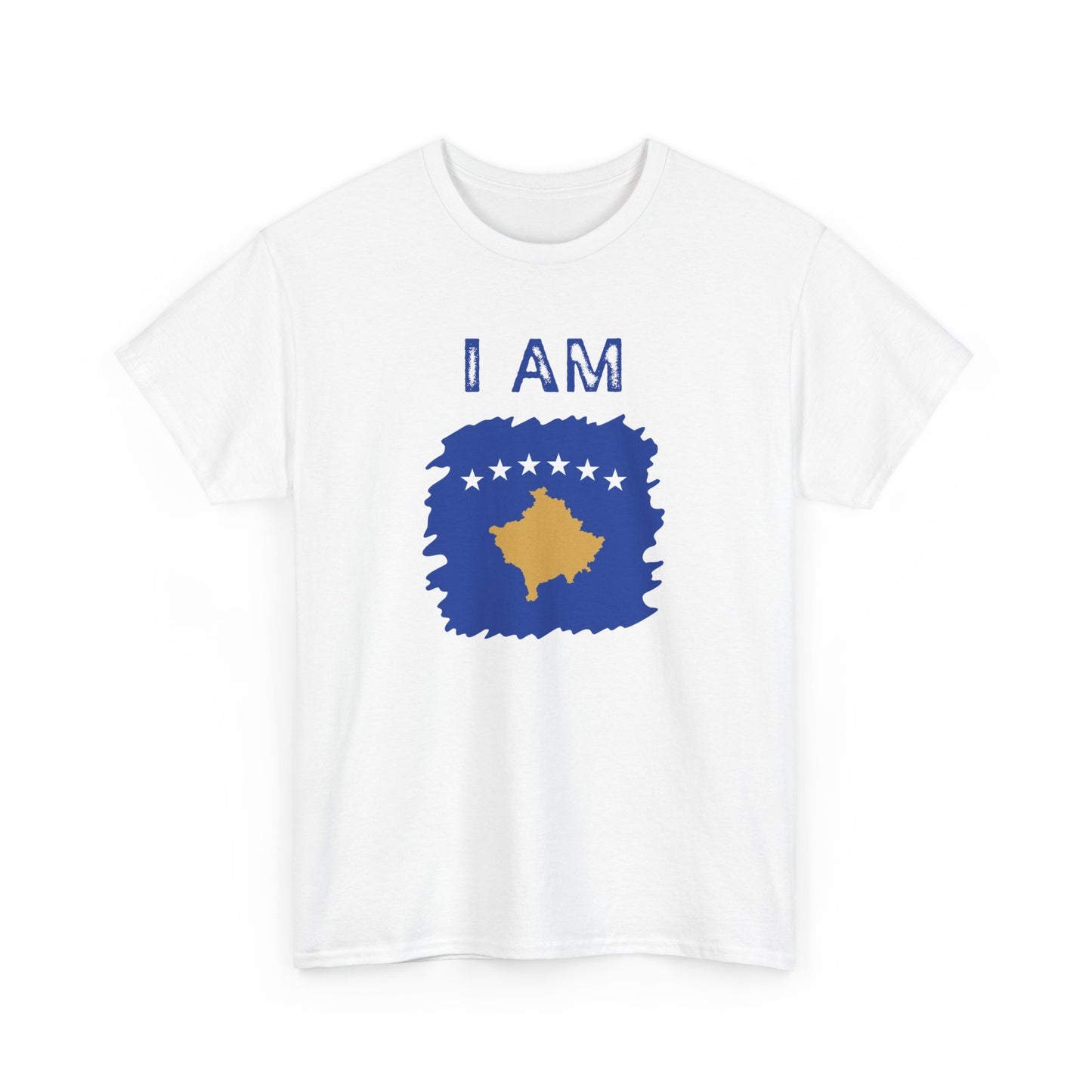 I AM Kosovo – Unisex Kosovo Flag & Map Pride T-Shirt | Bold National Identity Graphic Tee