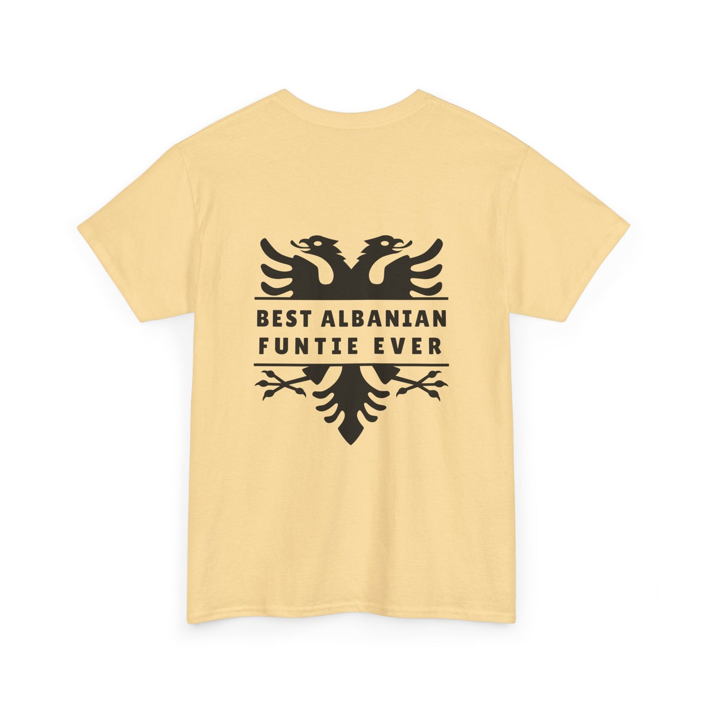 Best Albanian Funtie Ever – Unisex Heavy Cotton T-Shirt Fun Auntie Vibes | Bold Albanian Pride | Perfect Gift for the Coolest Funtie