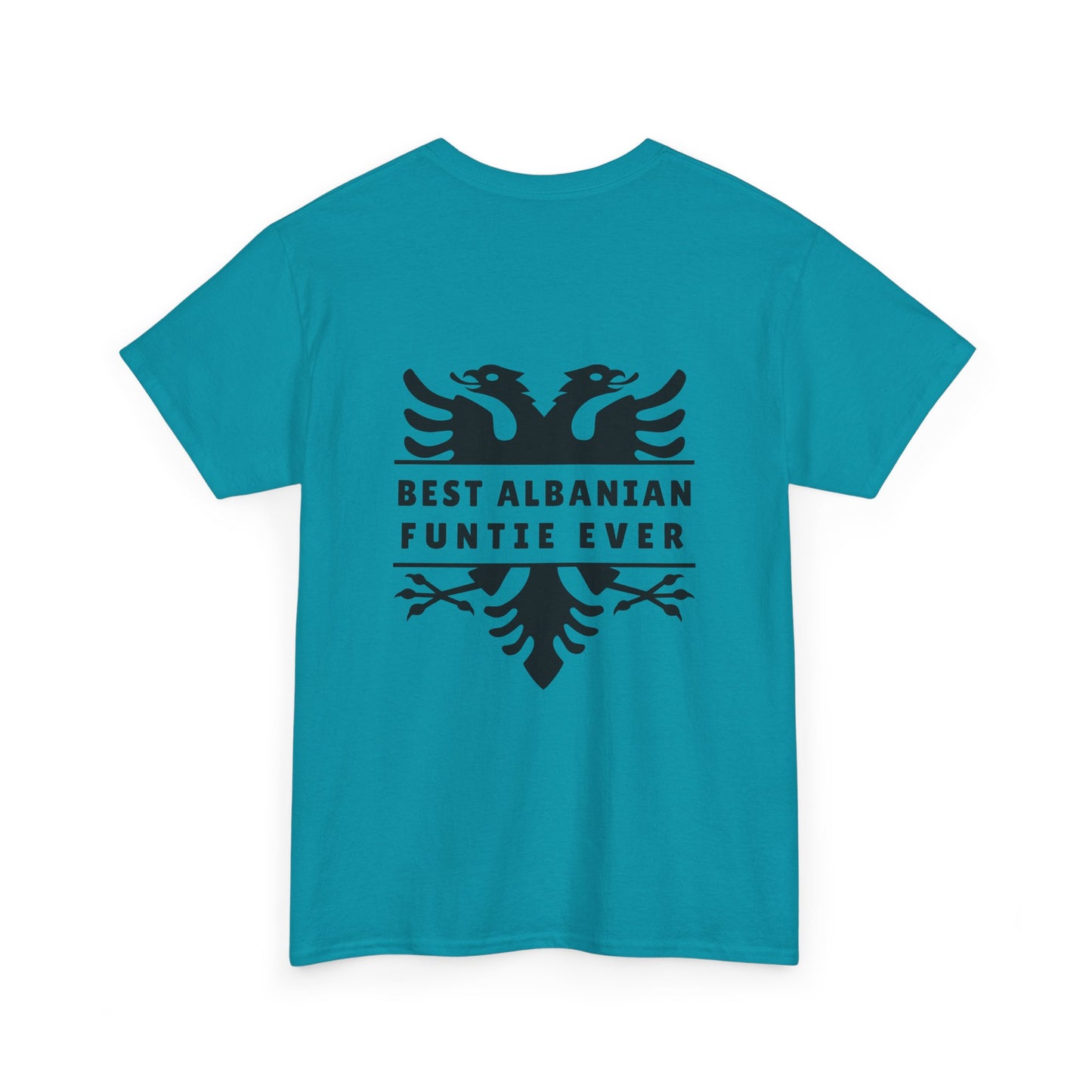 Best Albanian Funtie Ever – Unisex Heavy Cotton T-Shirt Fun Auntie Vibes | Bold Albanian Pride | Perfect Gift for the Coolest Funtie