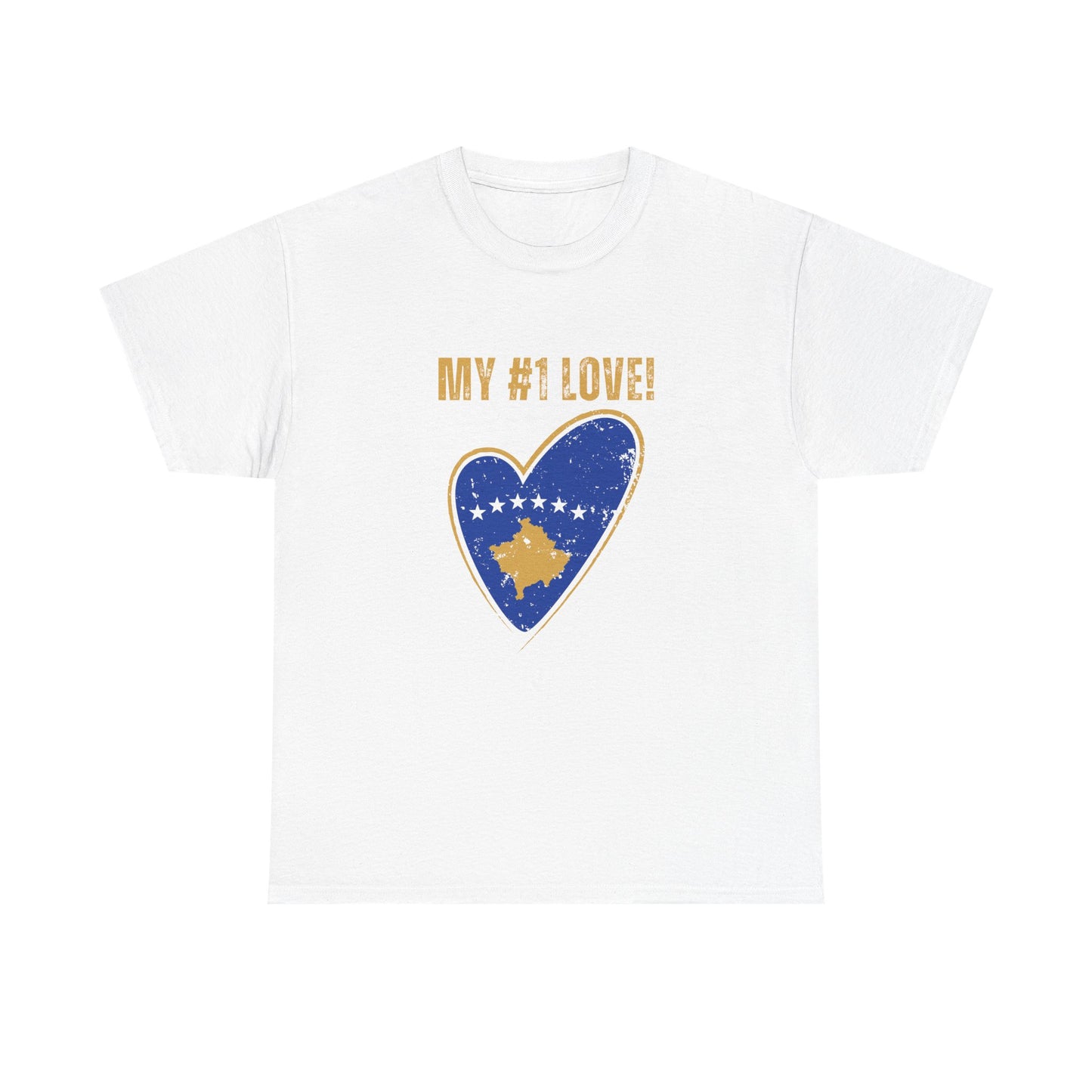 My #1 Love Kosovo Map Heart T-Shirt – Show Your Kosovar & Albanian Pride