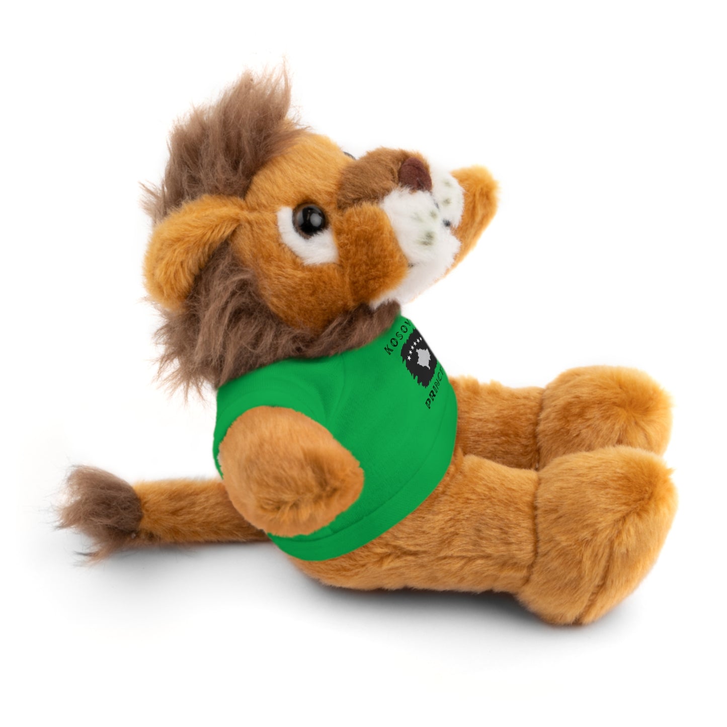 Kosovo Princess | 8" Plush Lion with Personalized Tee – Majestic & Cuddly Gift for Kids & Toddlers