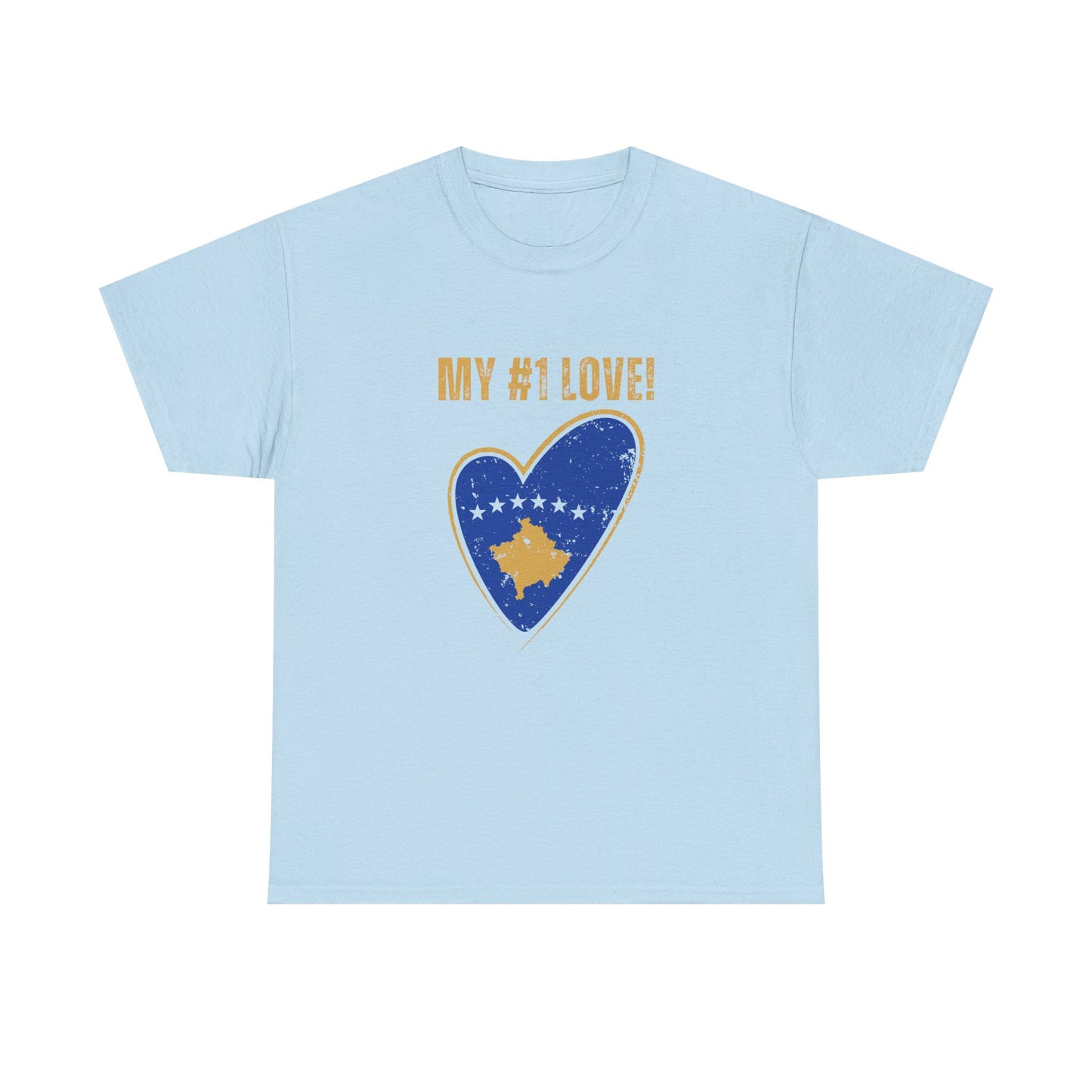 My #1 Love Kosovo Map Heart T-Shirt – Show Your Kosovar & Albanian Pride
