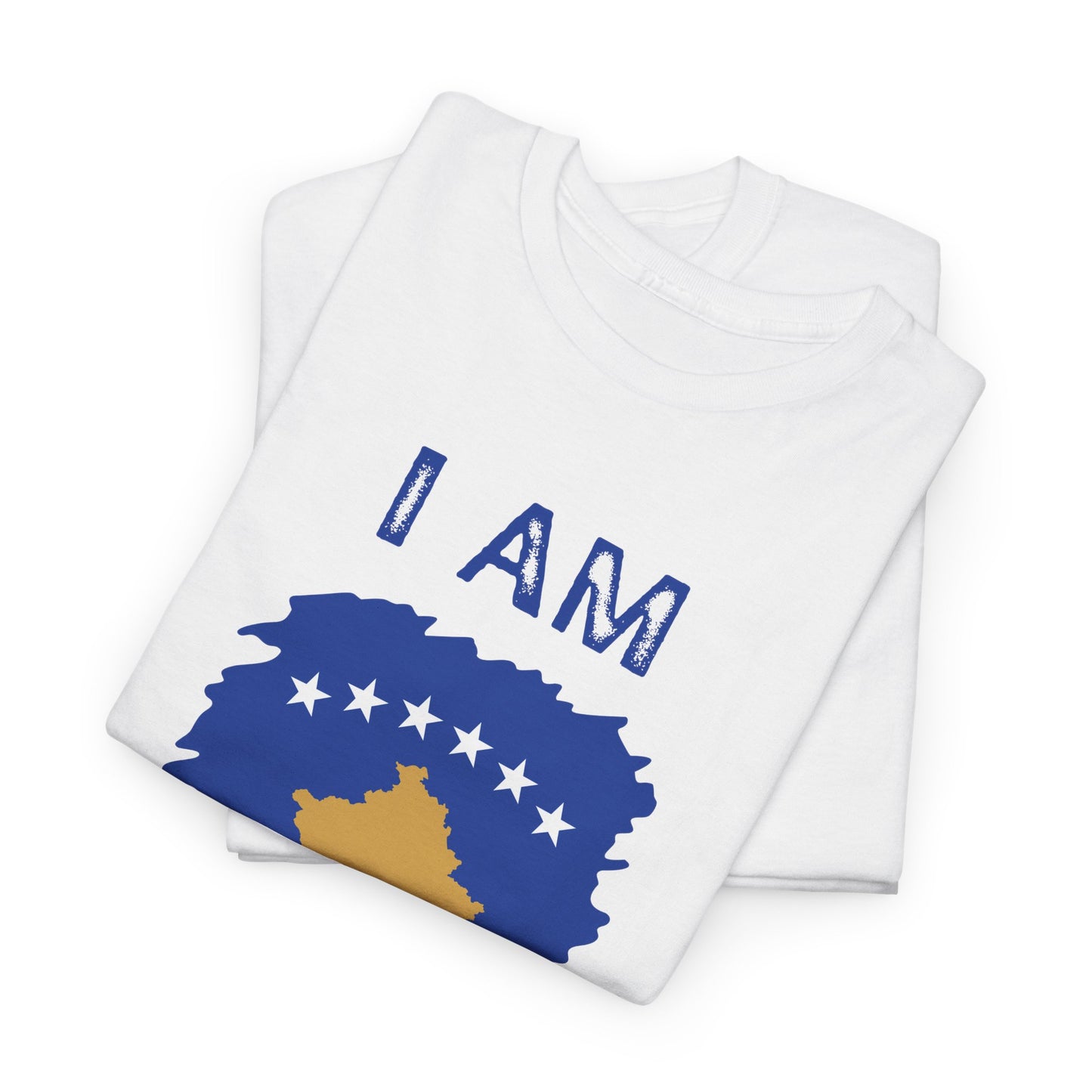 I AM Kosovo – Unisex Kosovo Flag & Map Pride T-Shirt | Bold National Identity Graphic Tee