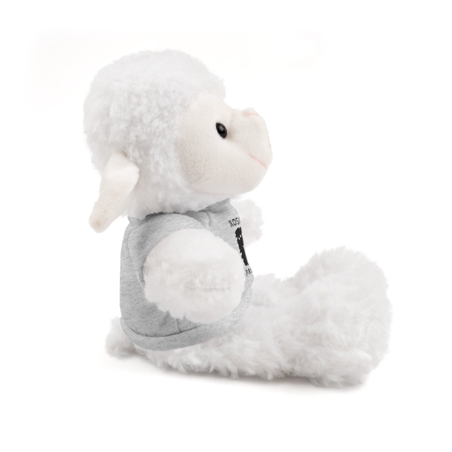Kosovo Prince | 8" Plush Sheep with Personalized Tee – Soft & Gentle Gift for Boys & Toddlers