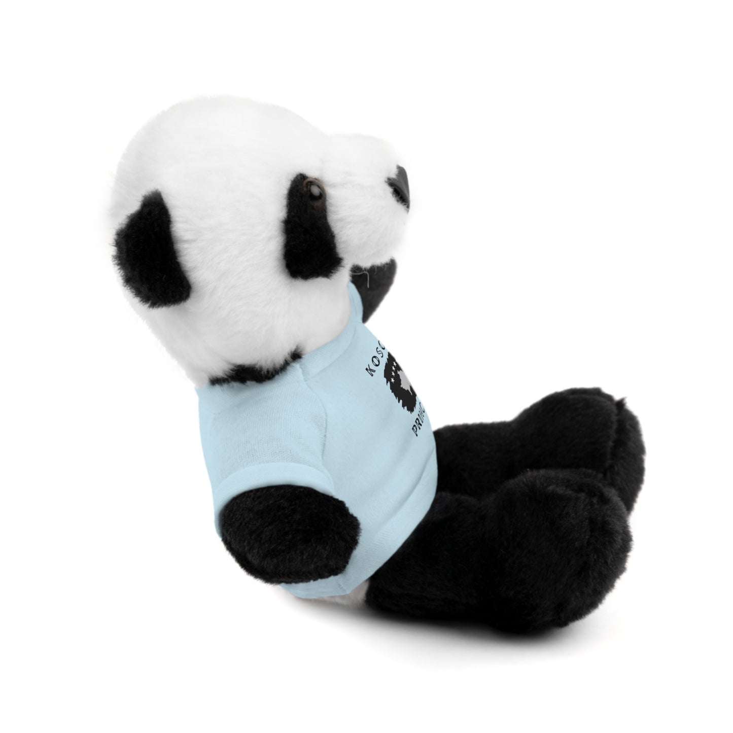 Kosovo Princess | 8" Plush Panda with Personalized Tee – Cute & Cuddly Gift for Kids & Toddlers