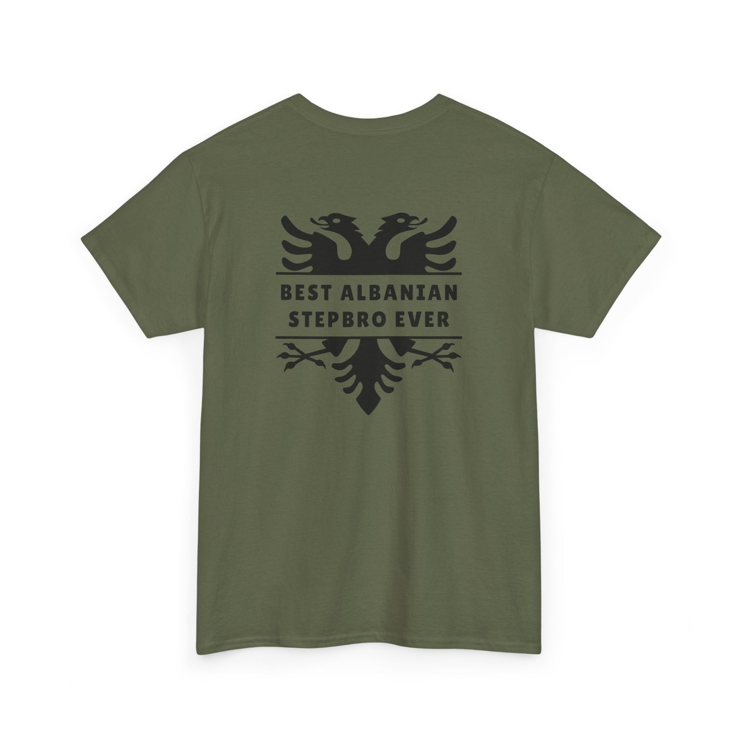 Best Albanian Stepbro Ever – Heavy Cotton T-Shirt Stepbro Love | Family Pride | Bold Albanian Heritage