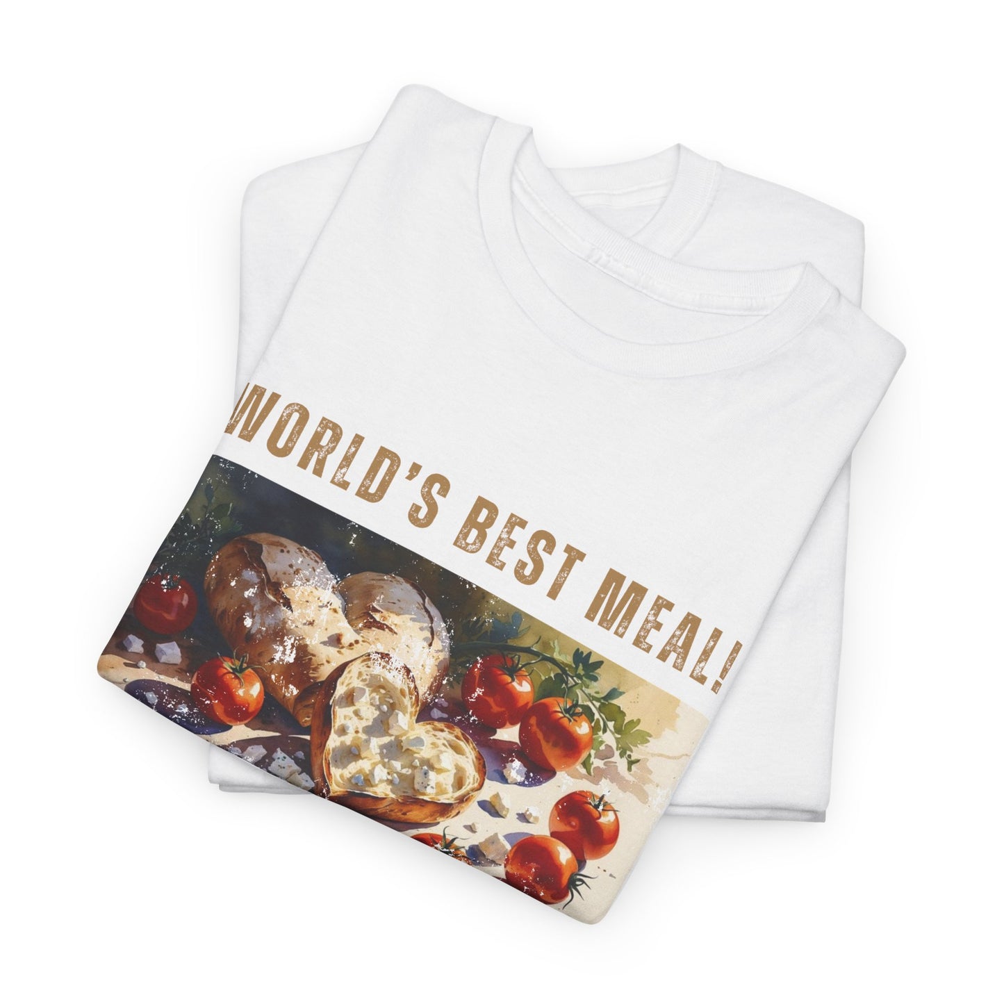 World’s Best Meal Tee – Unisex Heavy Cotton T-Shirt | Funny Foodie Shirt for Casual Wear, Cultural Pride & Holiday Gifting