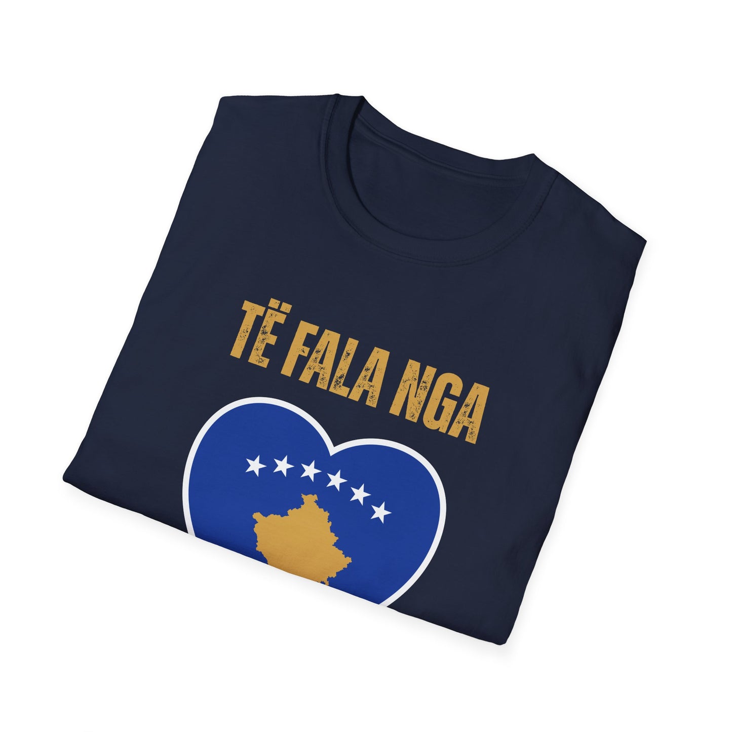 Të Fala Nga Kosova – Greetings from Kosovo | Heart & Stars Unisex T-Shirt