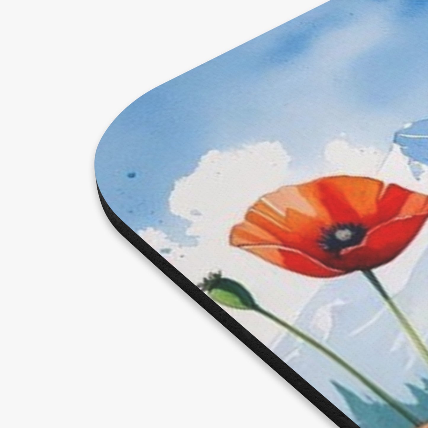 Malsia Highlands Mouse Pad – Watercolor Landscape Edition (9" x 8") | Tranquil Mountain Scene | Gift for Nature Lovers & Cultural Enthusiasts