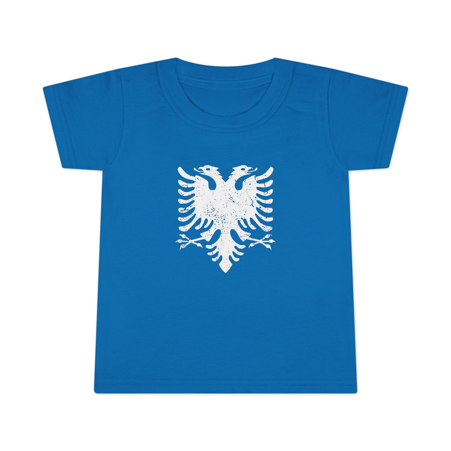 Toddler White Eagle Graphic Tee – Soft Cotton Shirt | Distressed Eagle Design for Boys & Girls, Heritage-Inspired Kidswear