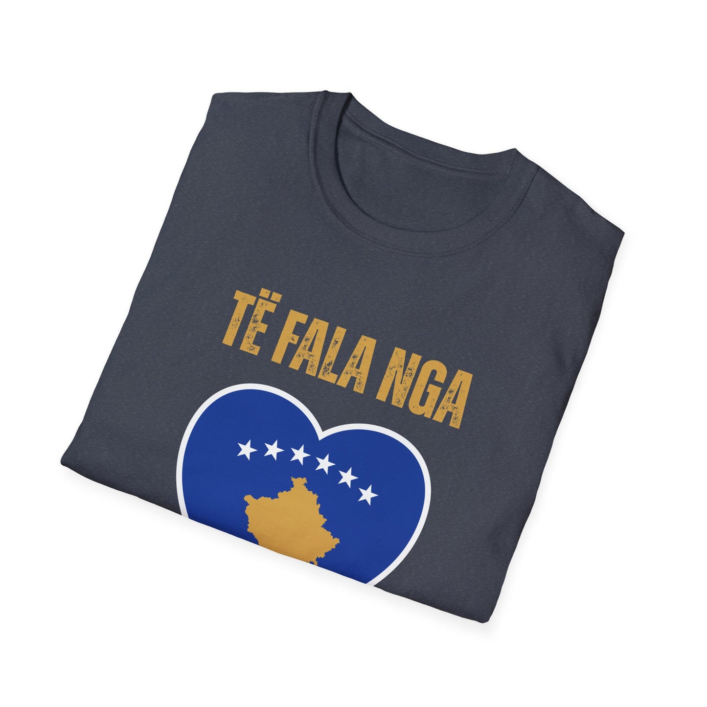 Të Fala Nga Kosova – Greetings from Kosovo | Heart & Stars Unisex T-Shirt