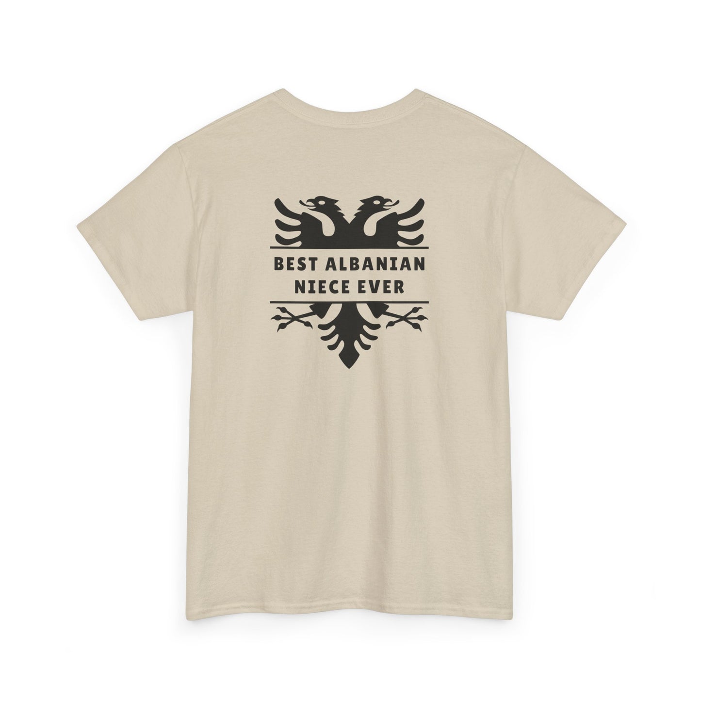 Best Albanian Niece Ever – Heavy Cotton T-Shirt Sweet, Strong & Proud | Cultural Family Gift | Everyday Comfort & Style