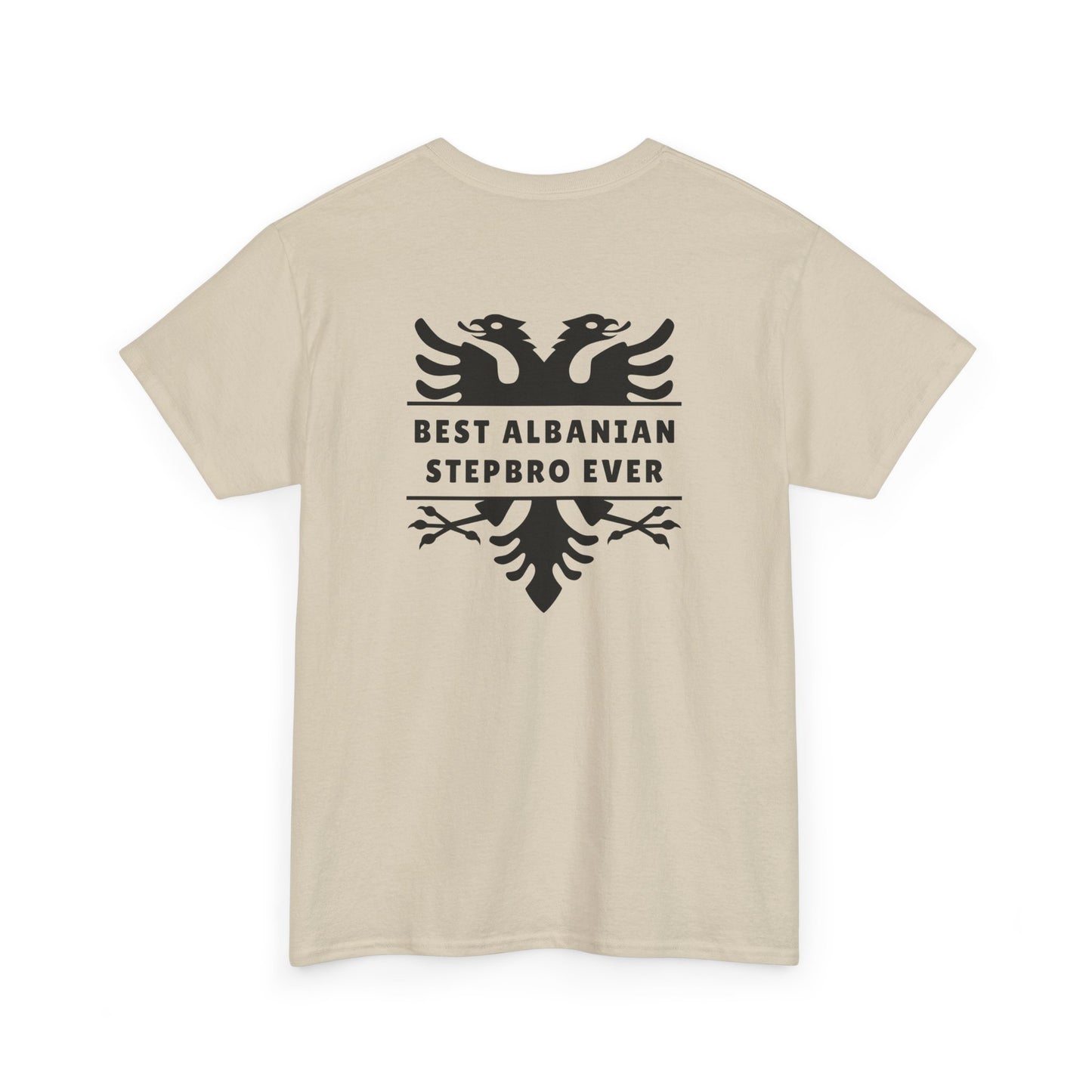 Best Albanian Stepbro Ever – Heavy Cotton T-Shirt Stepbro Love | Family Pride | Bold Albanian Heritage