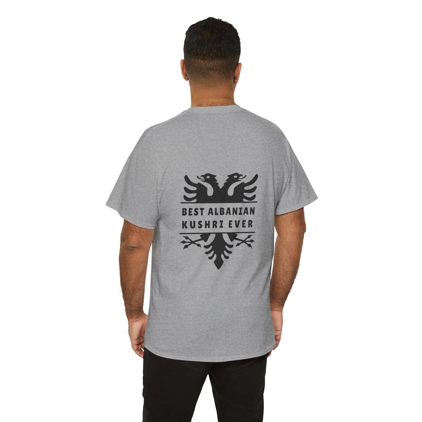 Best Albanian Kushri Ever – Heavy Cotton T-Shirt Cousin Connection | Heritage Pride | Fun Family Gift for Albanian Cousins