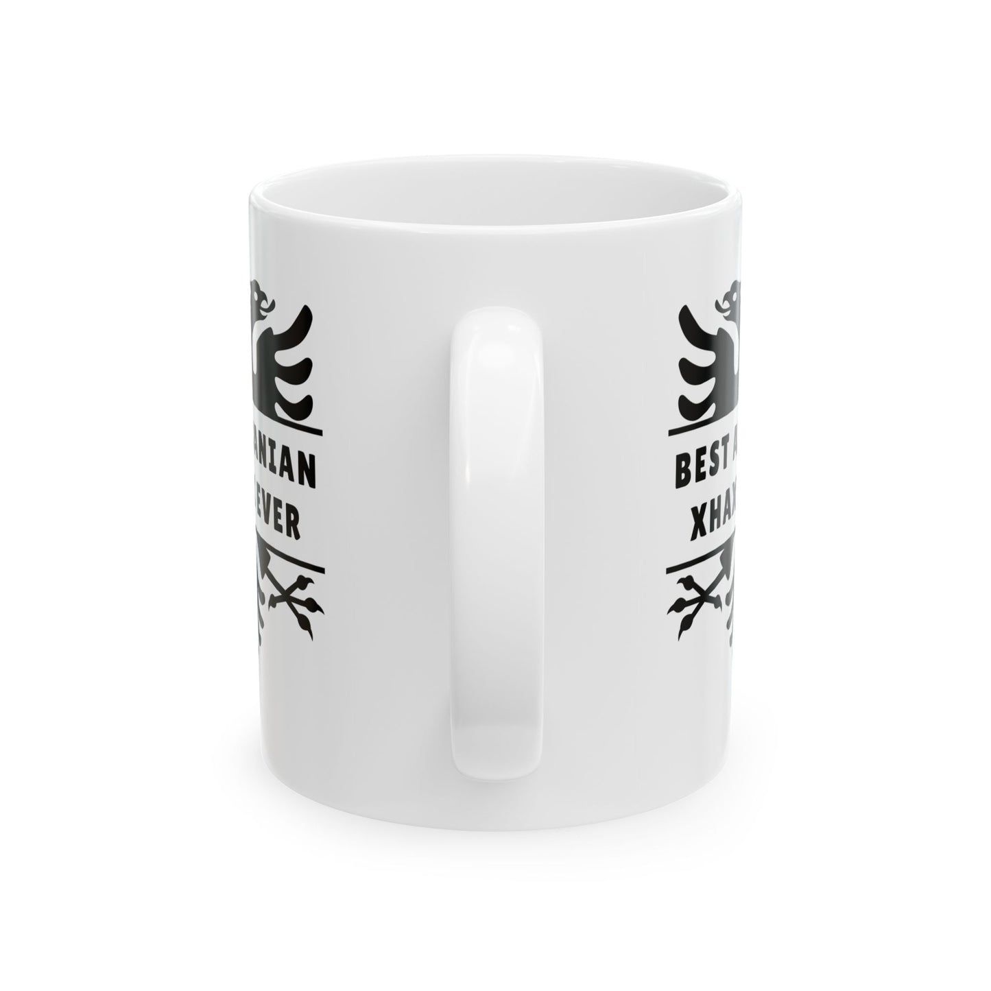 Best Albanian Xhaxhi Ever – 11 oz White Ceramic Mug Paternal Uncle Pride | Albanian Heritage | Perfect for Daily Use