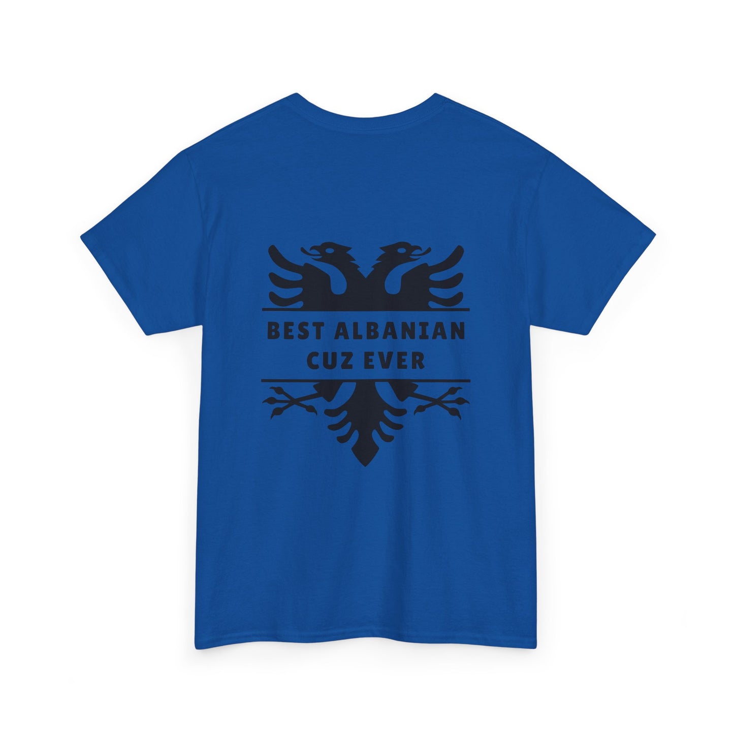 Best Albanian Cuz – Unisex Heavy Cotton T-Shirt Casual Heritage Tee | Cool Family Vibes | Proud Albanian Identity