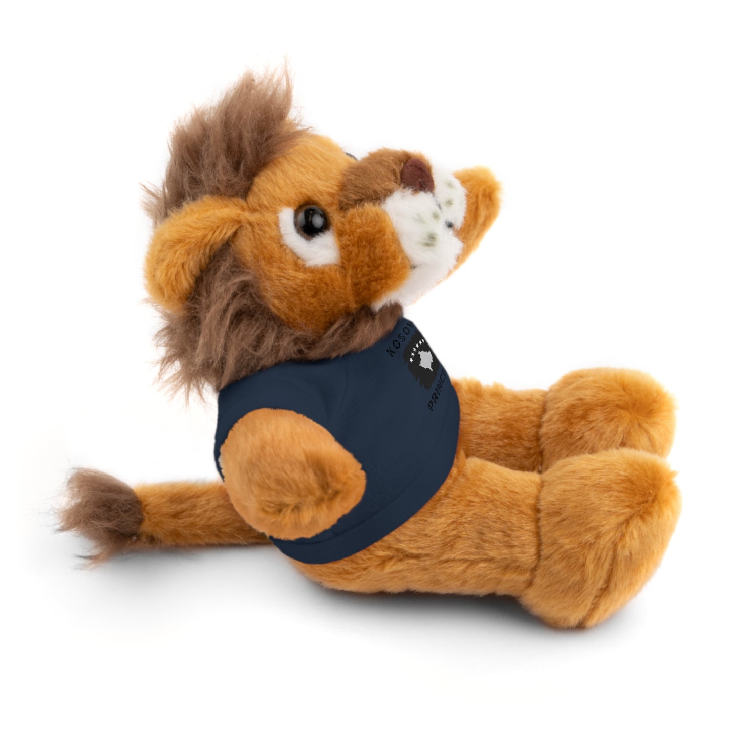 Kosovo Princess | 8" Plush Lion with Personalized Tee – Majestic & Cuddly Gift for Kids & Toddlers