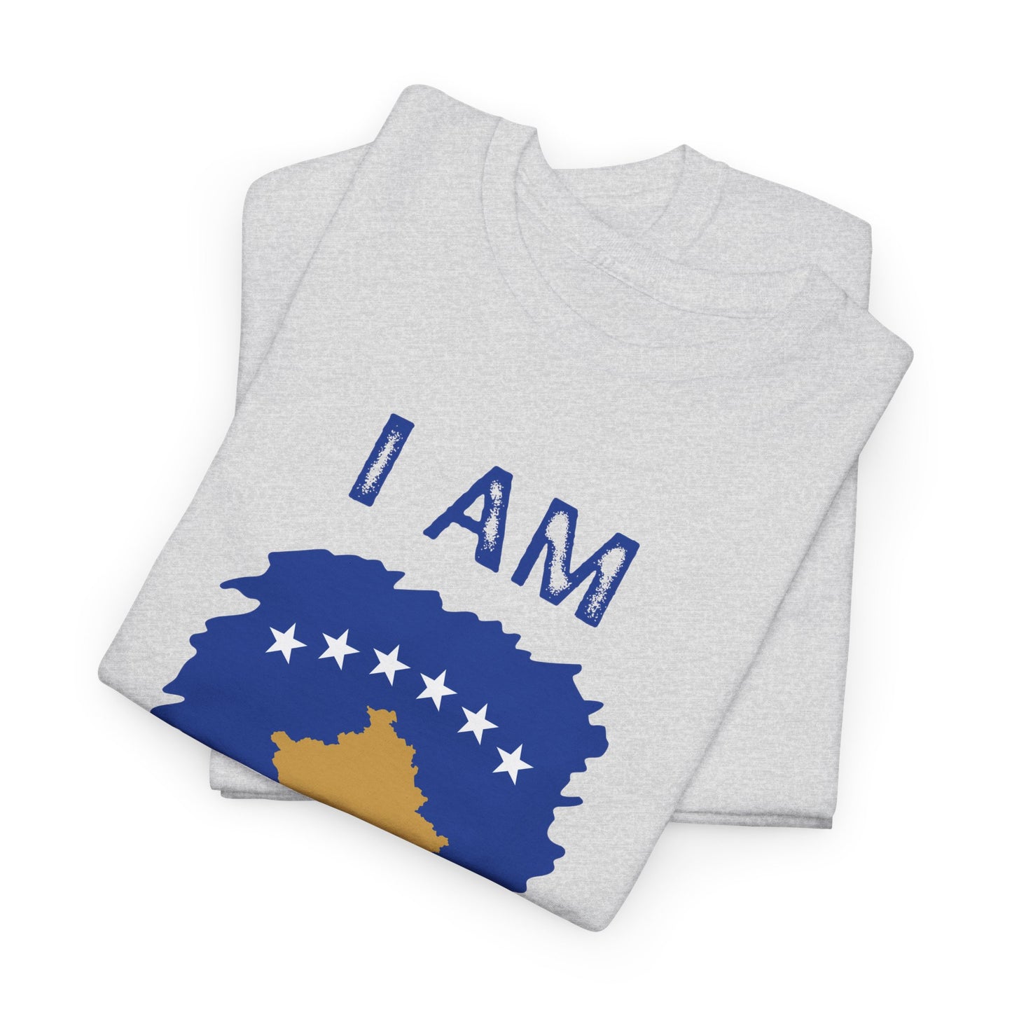 I AM Kosovo – Unisex Kosovo Flag & Map Pride T-Shirt | Bold National Identity Graphic Tee