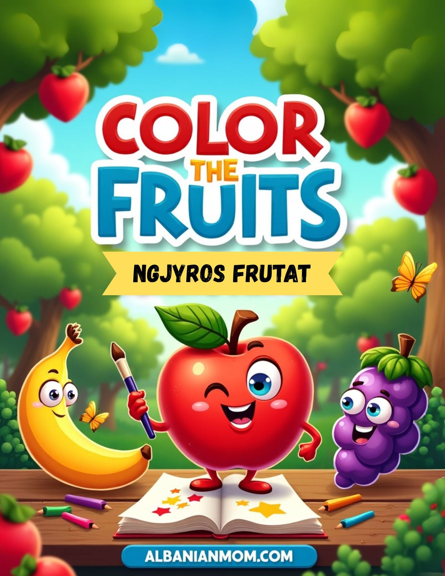 COLOR THE FRUITS NGJYROS FRUTAT I DIGITAL DOWNLOAD I 30 PAGES