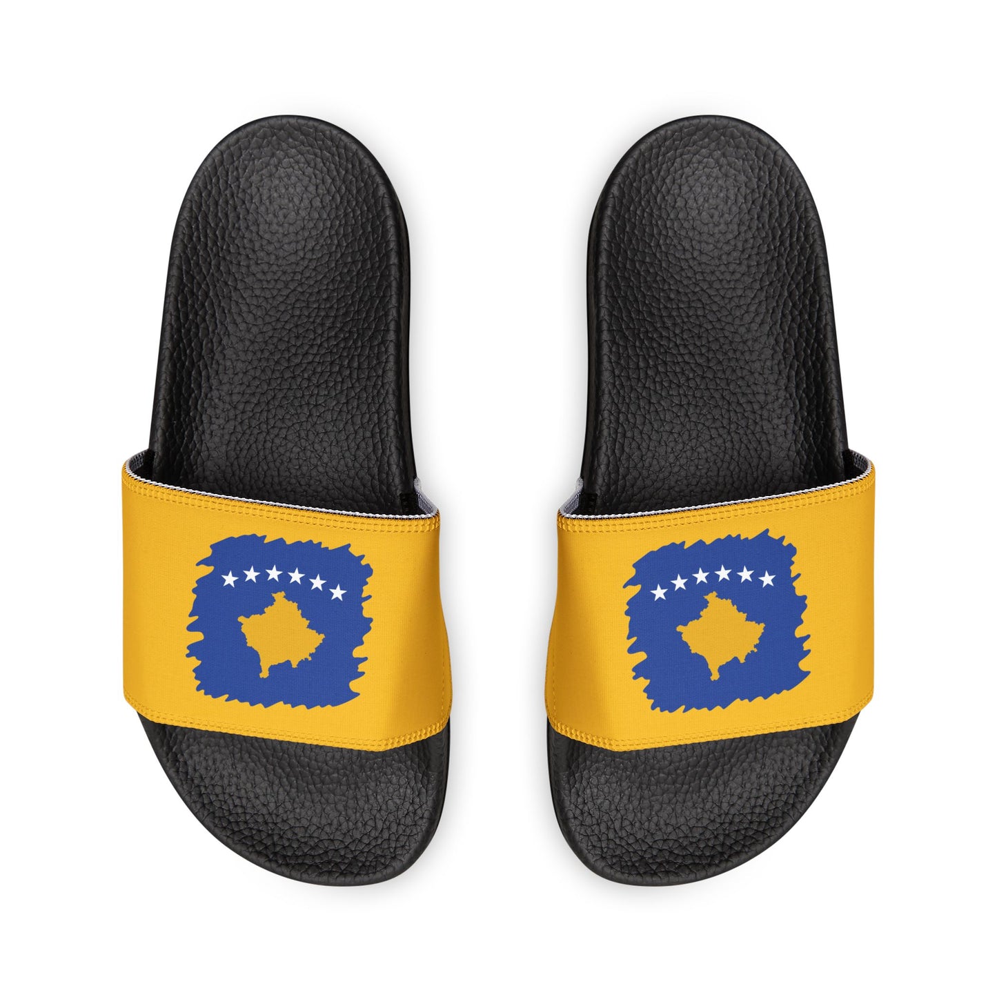 Kosovo Map Flag Youth Sandals – Stylish Removable-Strap Summer Footwear for Kids
