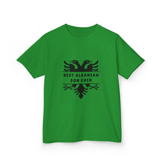 Best Albanian Son Ever – Kids Tee Youth Pride Shirt | Albanian Heritage Gift | Family Reunion Favorite