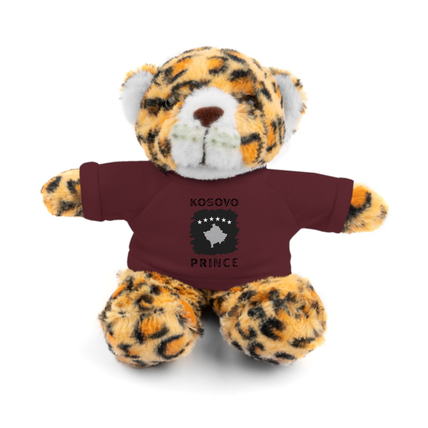 Kosovo Prince | 8" Plush Jaguar with Personalized Tee – Bold & Soft Gift for Boys & Toddlers