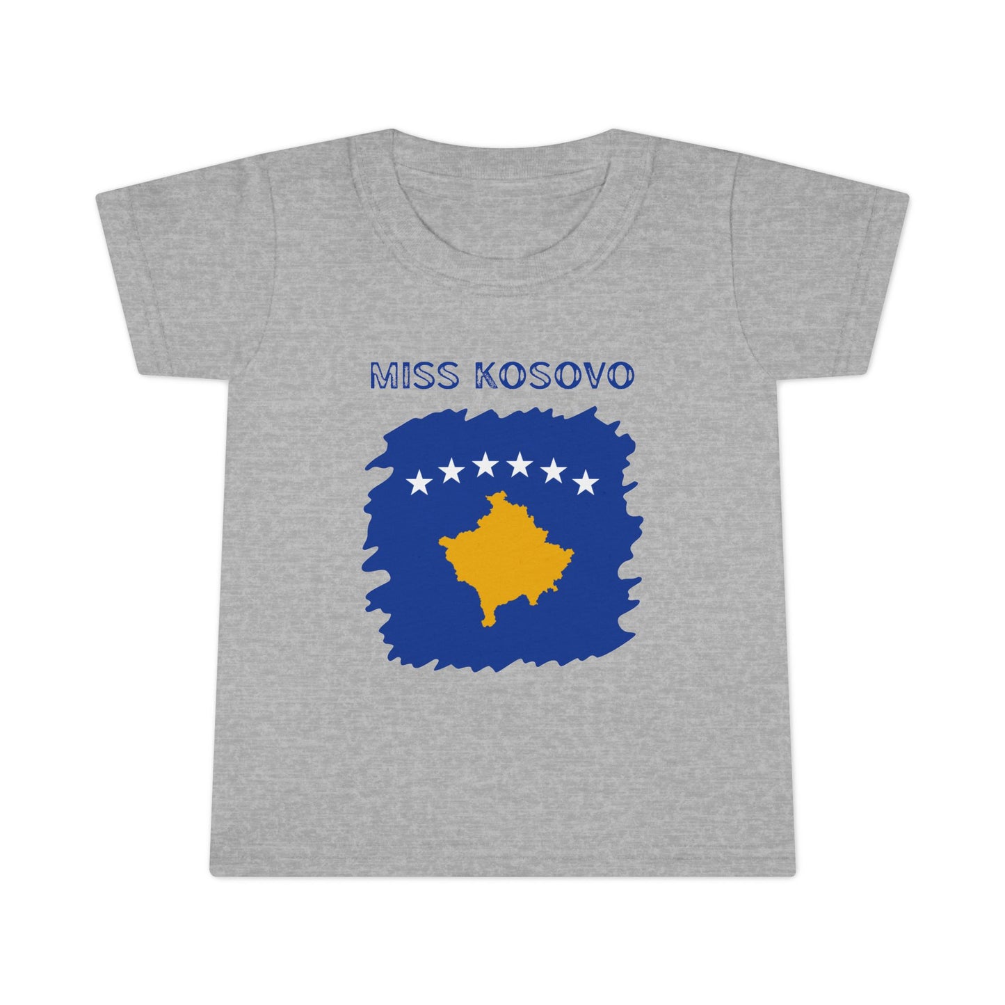 Miss Kosovo Toddler T-Shirt – Cute Kosovo Flag Tee for Little Girls | National Pride Summer Shirt & Gift Idea