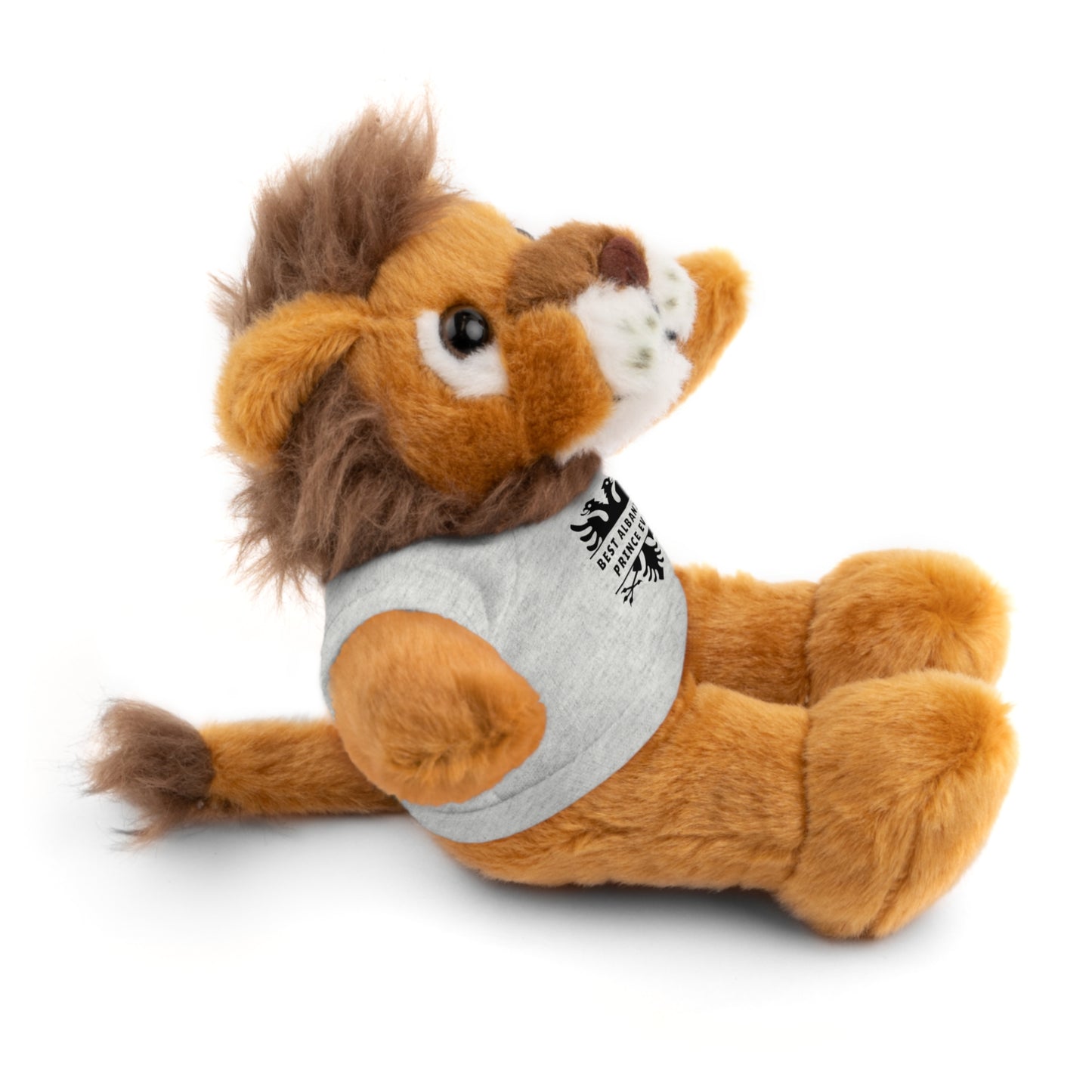 Best Albanian Prince Ever | 8" Plush Lion with Personalized Tee – Soft Stuffed Animal Gift for Kids & Toddlers