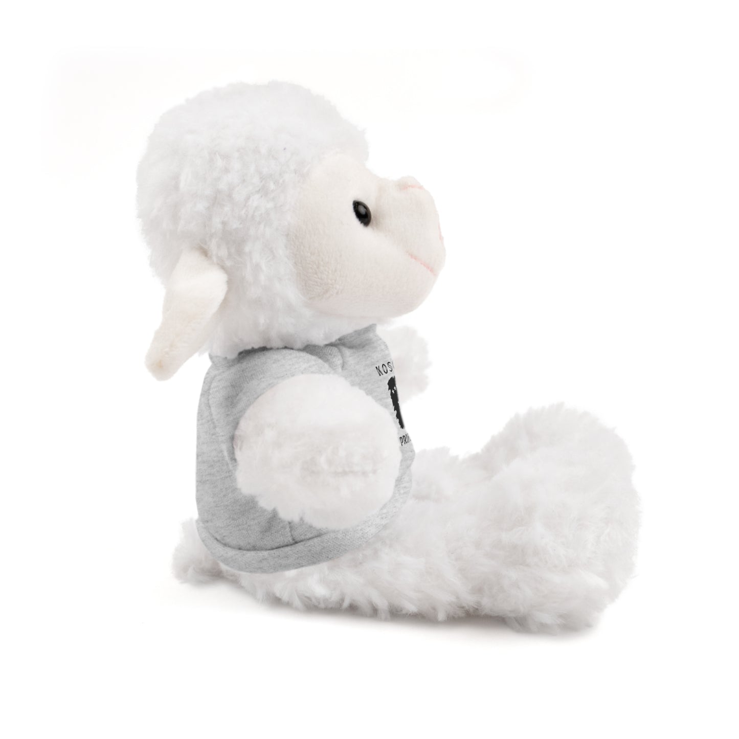 Kosovo Princess | 8" Plush Sheep with Personalized Tee – Soft & Sweet Gift for Kids & Toddlers