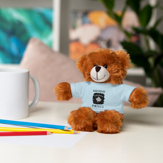Kosovo Prince | 8" Plush Teddy Bear with Personalized Tee – Soft & Custom Gift for Boys & Toddler