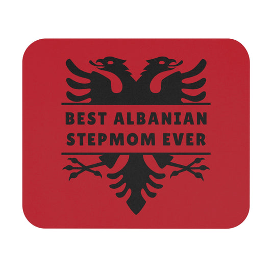 Best Albanian Stepmom Ever – Mouse Pad 9"x8" Eagle Design | Gift for Stepmoms, Cultural Desk Accessory, Mother Figure Appreciation