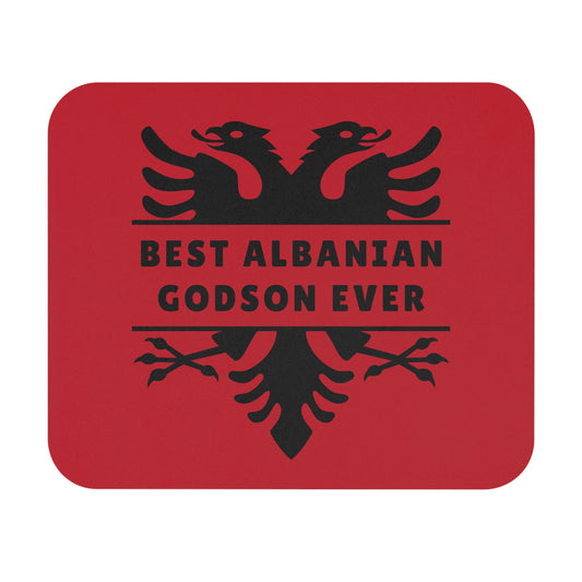 Best Albanian Godson Ever – Mouse Pad 9"x8" Eagle Design | Cultural Gift for Kids, Teens, Godparents & Families