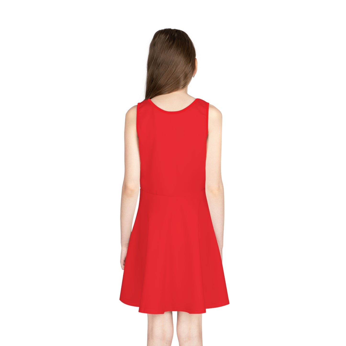 Vibrant Albanian Eagle Girls' Sundress – Summer Dress for Kids | Cultural Birthday Outfit, Holiday Look, Little Girls' Fashion