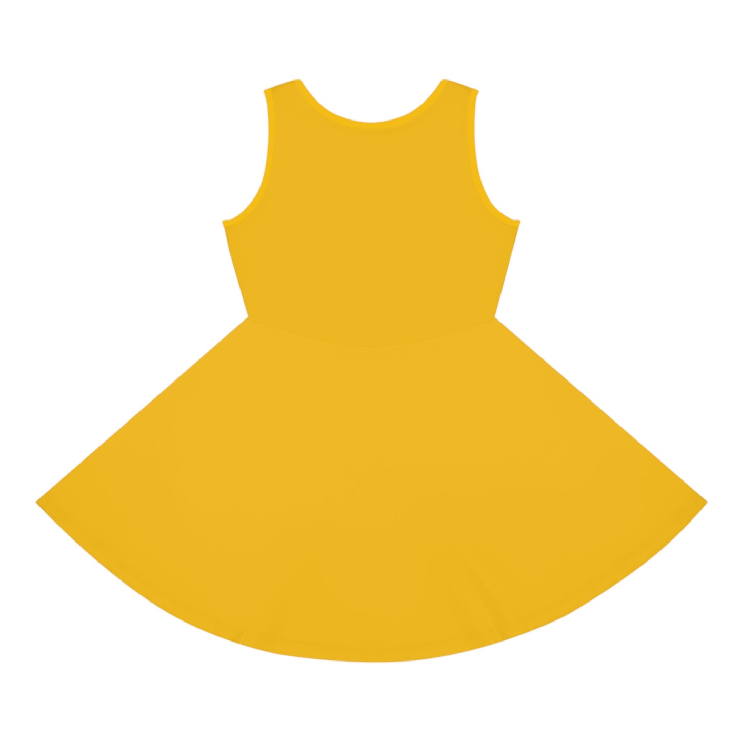 "Miss Kosovo" Girls' Sleeveless Sundress – Blue & Yellow Pride Dress | Lightweight Comfort for Summer Fun & Cultural Celebrations