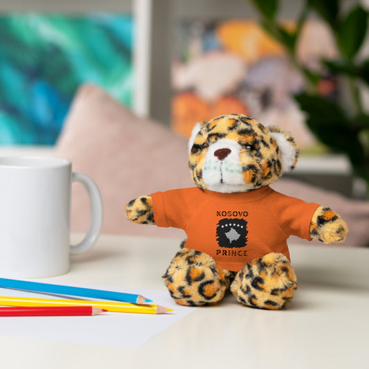 Kosovo Prince | 8" Plush Jaguar with Personalized Tee – Bold & Soft Gift for Boys & Toddlers