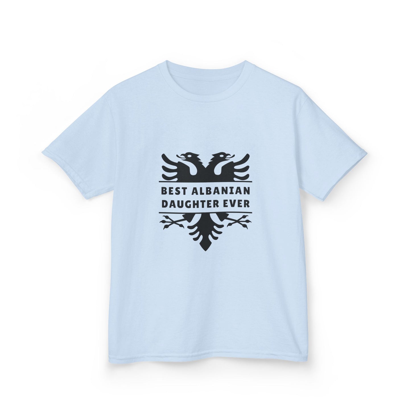 Best Albanian Daughter Ever – Kids Heavy Cotton™ T-Shirt Youth Heritage Apparel | Cultural Pride Tee | Perfect for Birthdays