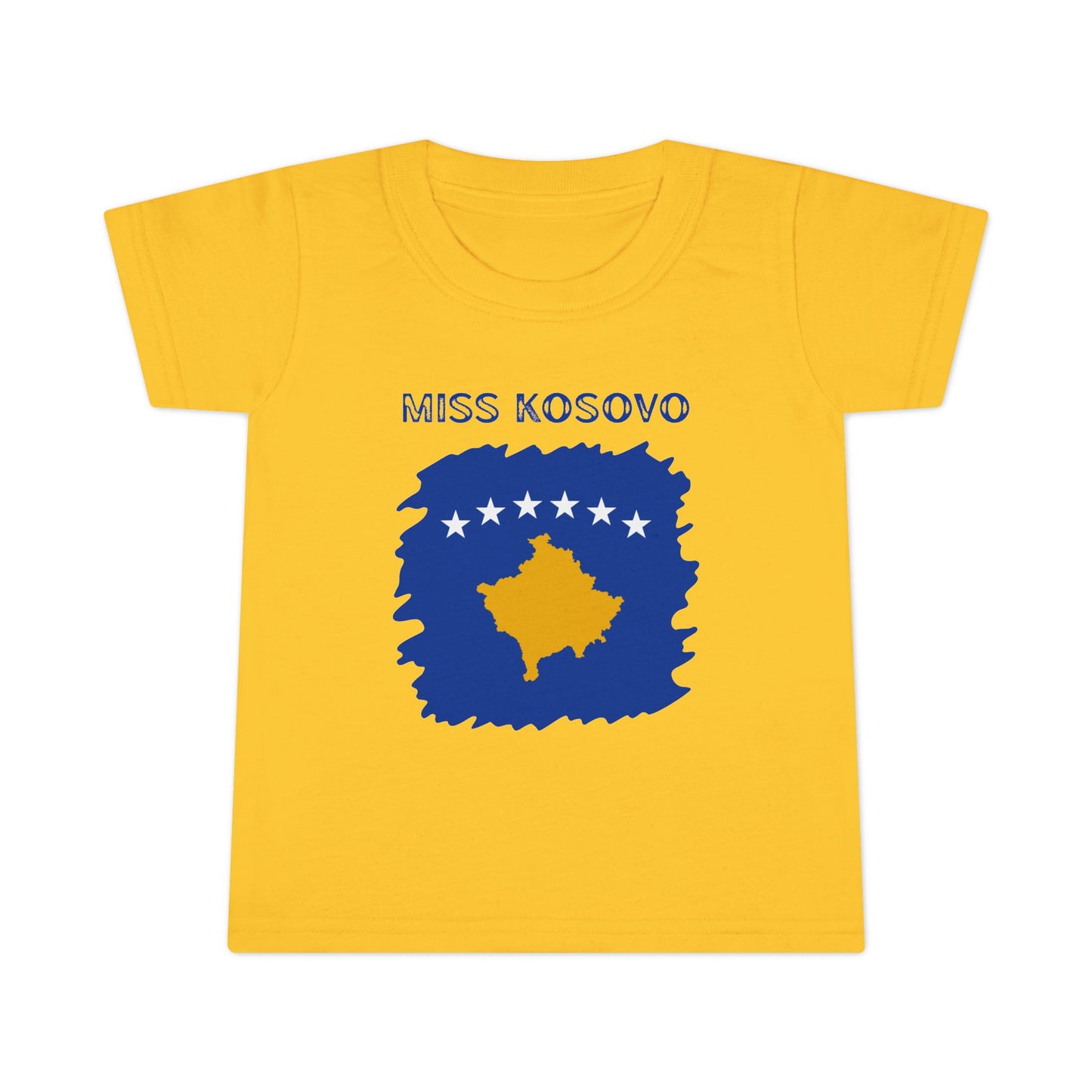 Miss Kosovo Toddler T-Shirt – Cute Kosovo Flag Tee for Little Girls | National Pride Summer Shirt & Gift Idea