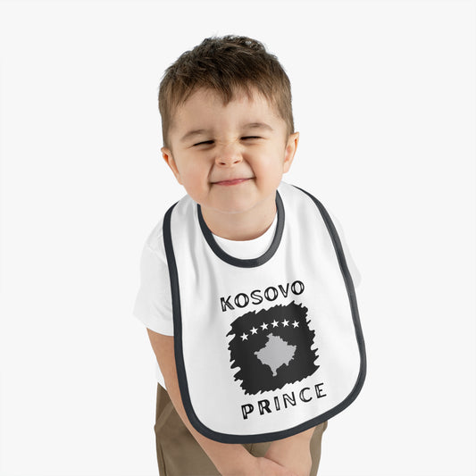 Kosovo Prince Baby Bib | Soft Jersey Bib for Baby Boys – Stylish & Unique Baby Shower Gift