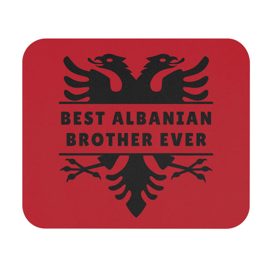 Best Brother Ever – Albanian Eagle Mouse Pad Bold 9"x8" Desk Mat | Gift for Albanian Brothers | Office, Gaming, or Study Setup