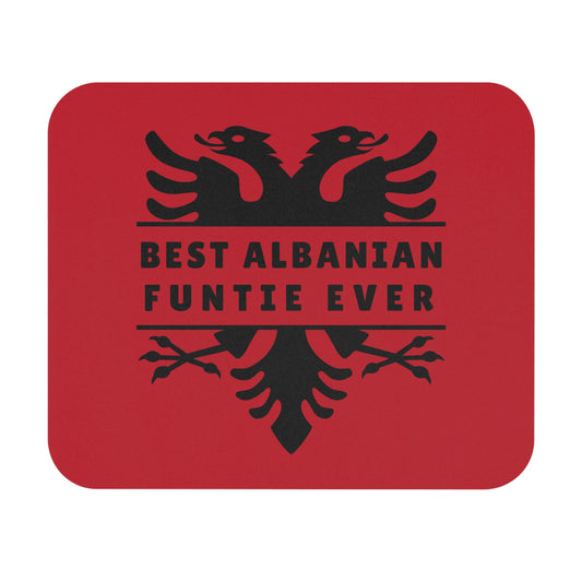 Best Albanian Funtie Ever – Mouse Pad Bold Desk Mat with Double-Headed Eagle | Gift for the Cool Aunt