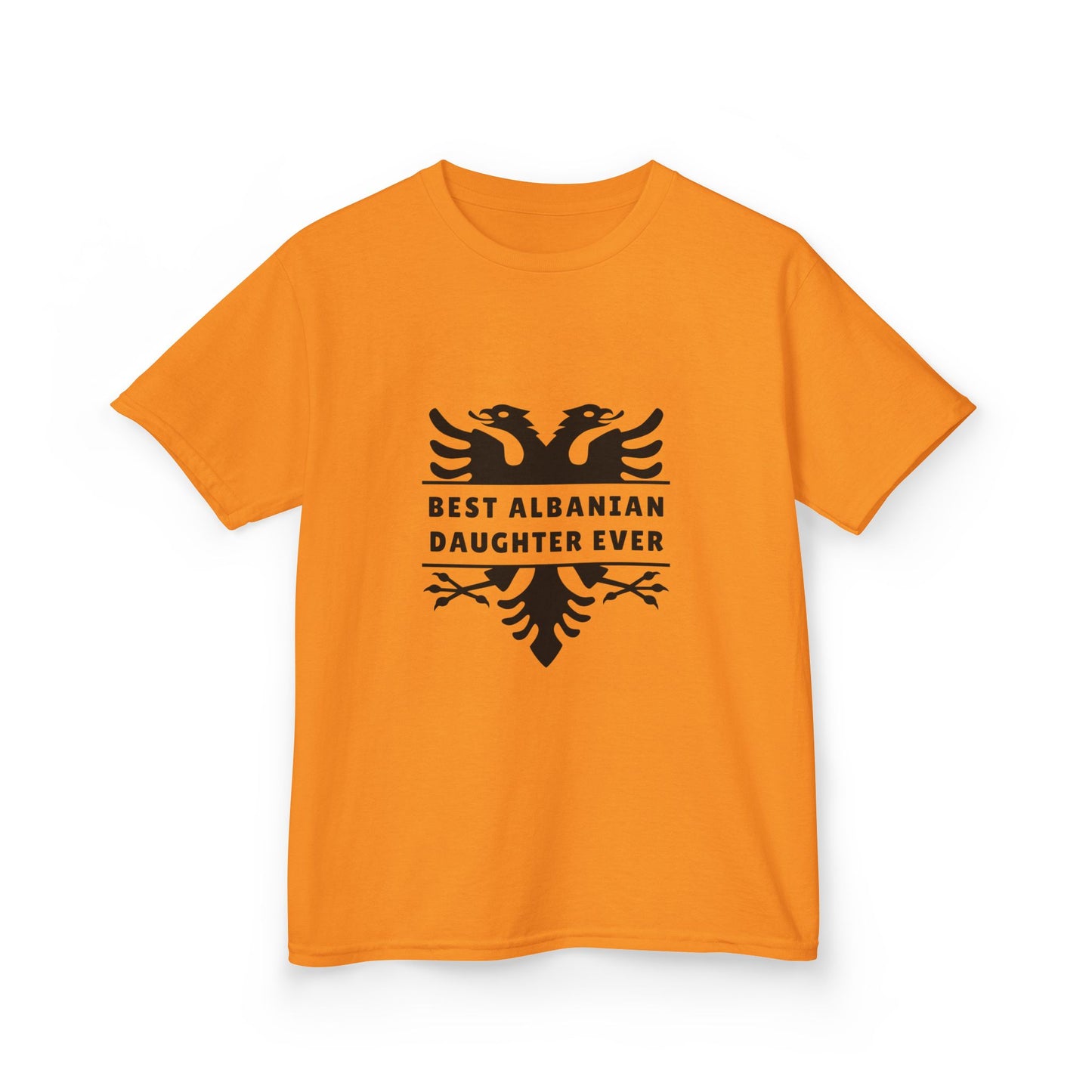 Best Albanian Daughter Ever – Kids Heavy Cotton™ T-Shirt Youth Heritage Apparel | Cultural Pride Tee | Perfect for Birthdays