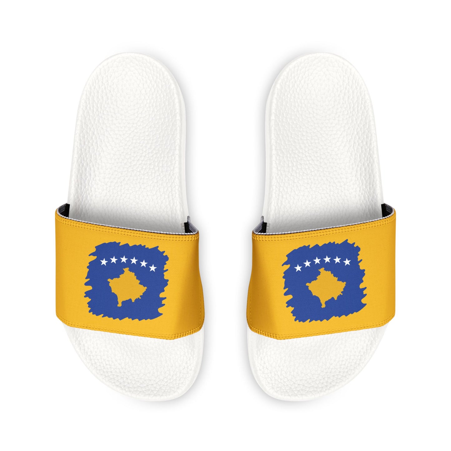 Kosovo Map Flag Youth Sandals – Stylish Removable-Strap Summer Footwear for Kids