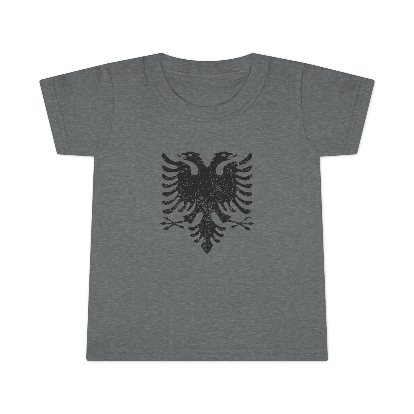 Toddler Black Eagle T-Shirt – Albanian Heritage Tee | Soft Cotton Graphic Shirt for Proud Little Ones