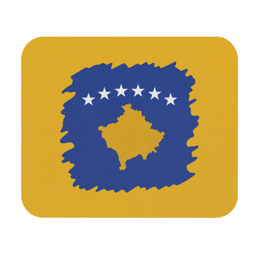 Kosovo-Inspired Mouse Pad – Rectangle Desk Mat with Flag Theme | Office, Student, and Gift-Ready Accessory