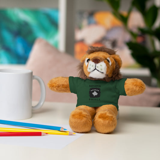 Kosovo Prince | 8" Plush Lion with Personalized Tee – Brave & Soft Gift for Boys & Toddlers