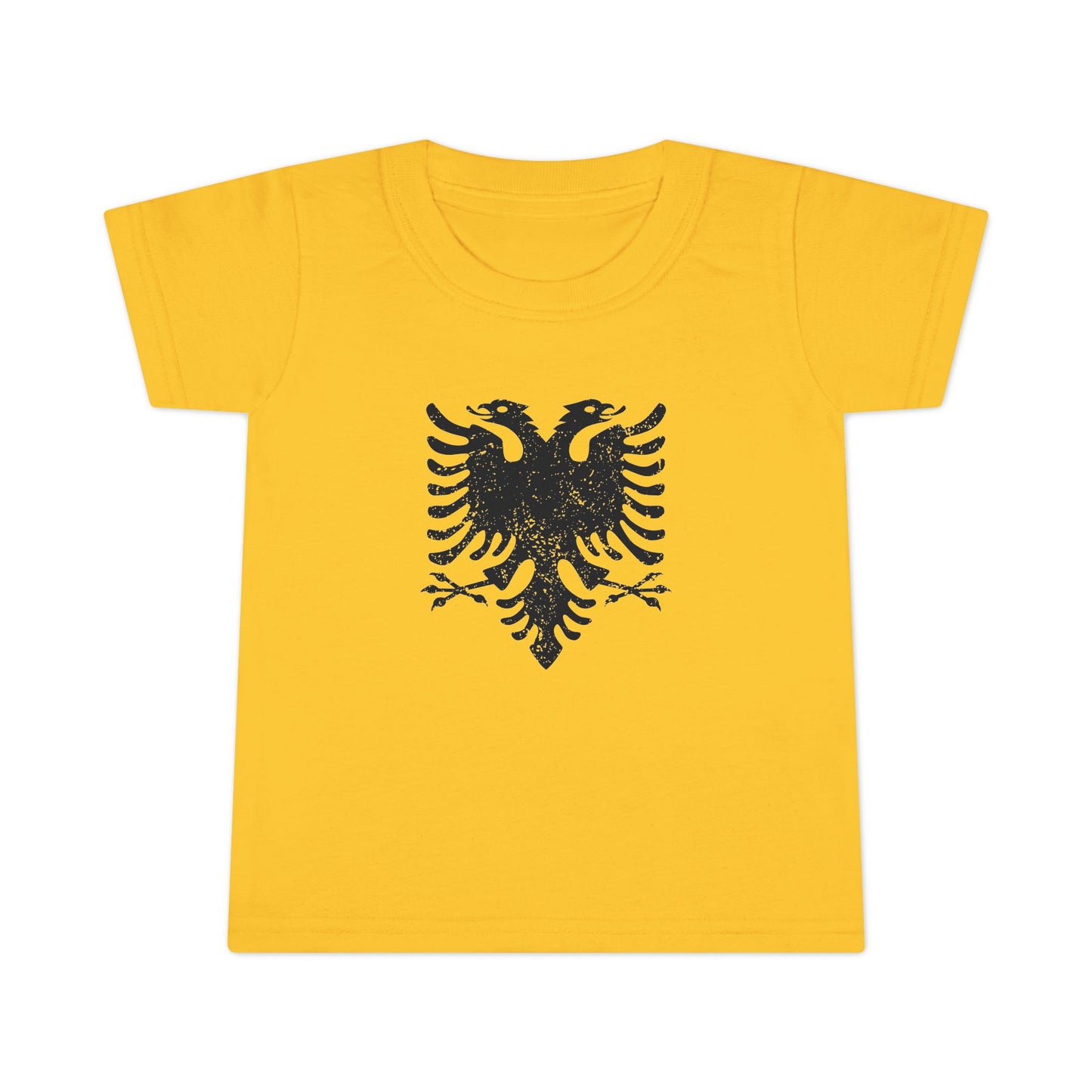 Toddler Black Eagle T-Shirt – Albanian Heritage Tee | Soft Cotton Graphic Shirt for Proud Little Ones