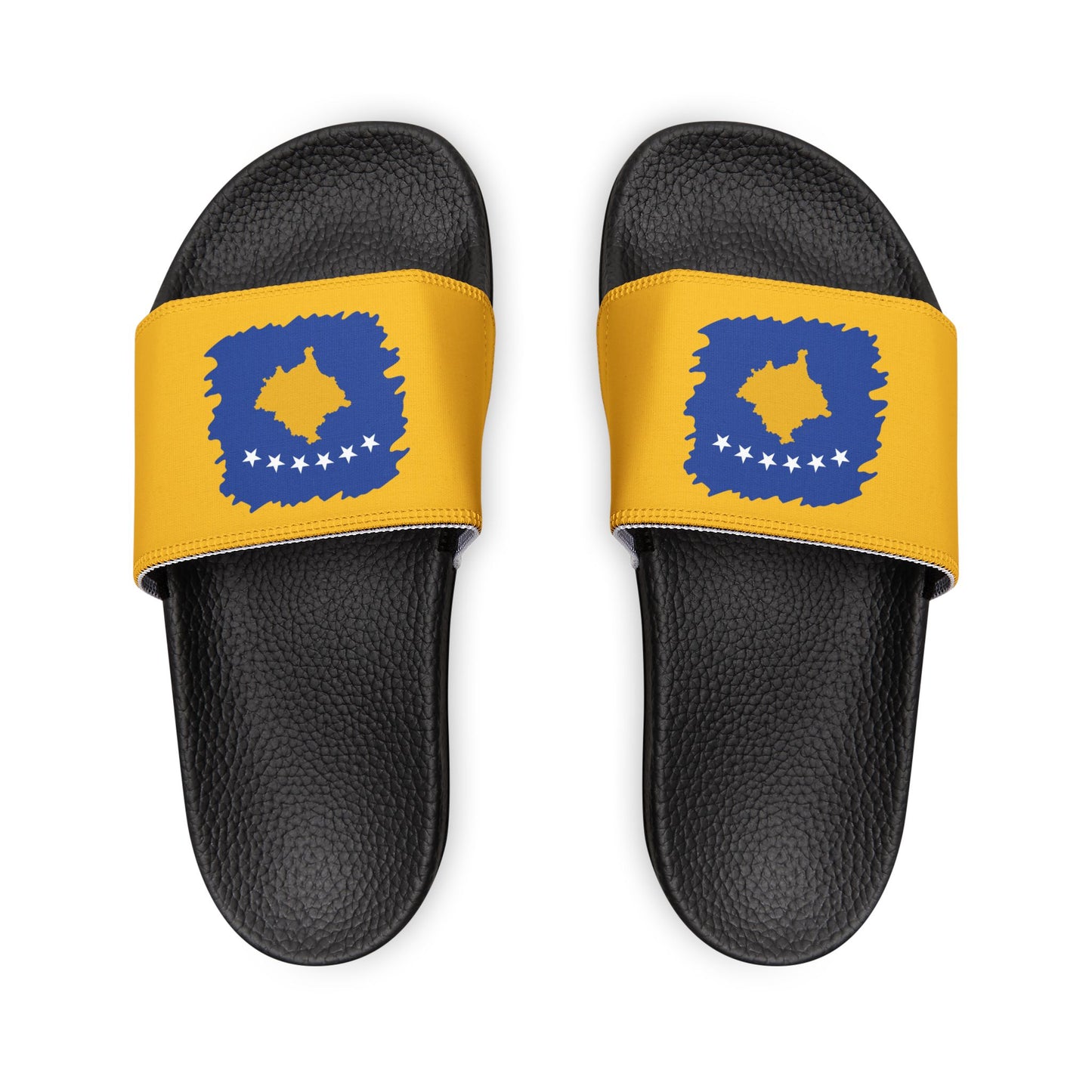 Kosovo Map Flag Youth Sandals – Stylish Removable-Strap Summer Footwear for Kids